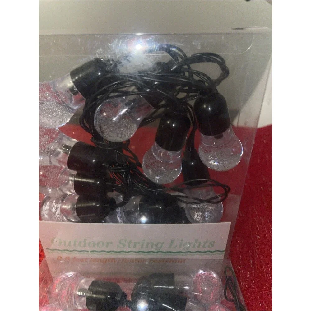 New Outdoor String Lights 6.6 Feet Length, Water Resistant, Battery Operated (2)